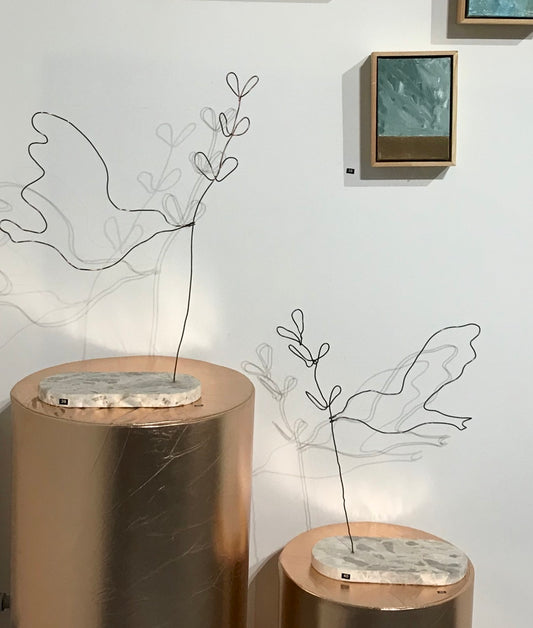 Handcrafted Peace Dove with Olive Branch on a  Marble Base